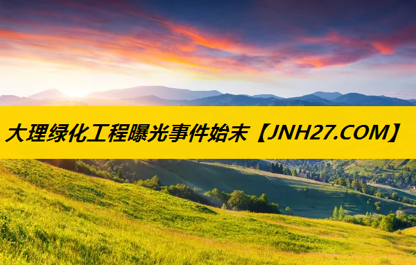大理绿化工程曝光事件始末